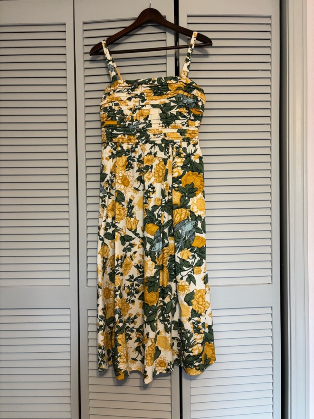 Abercrombie & Fitch Floral Emerson Midi Dress- like new, size M